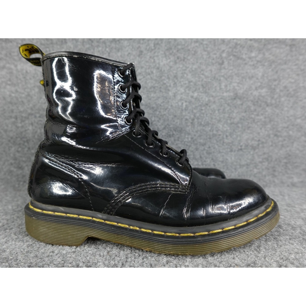 Dr. Marten 1460 Patent Leather Air Wair Combat Boots Women's Size US 8 AW004